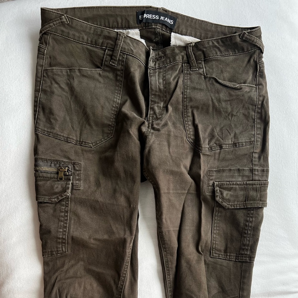 Express Cargo Pants - skinny, cropped at ankle